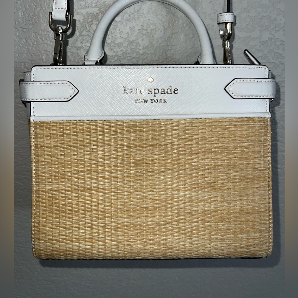Kate Spade Staci Straw Medium Satchel